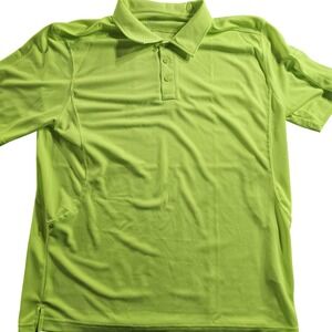 CQR Polo Shirt Mens XLT Green Golf Performance Short Sleeve Big & Tall